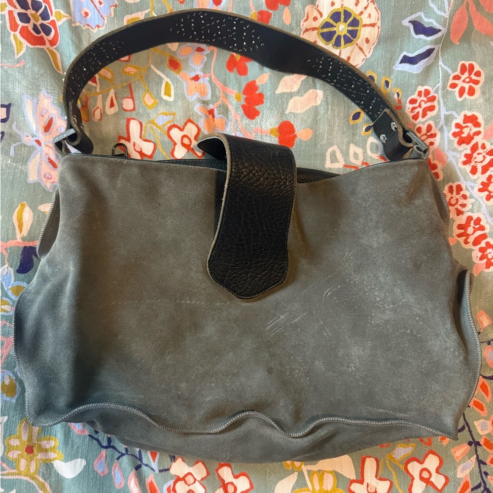 Tylie Malibu Gray and Black Shoulder Bag
